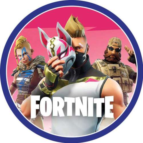 Fortnite Edible Icing Image - Round - Click Image to Close